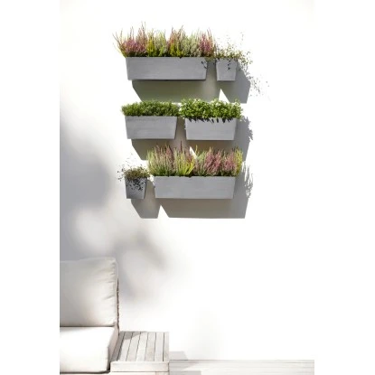 Ecopots Pflanztopf Manhattan Wall S Grau 15 Cm X 17,4 Cm X 15 Cm – Bild 2