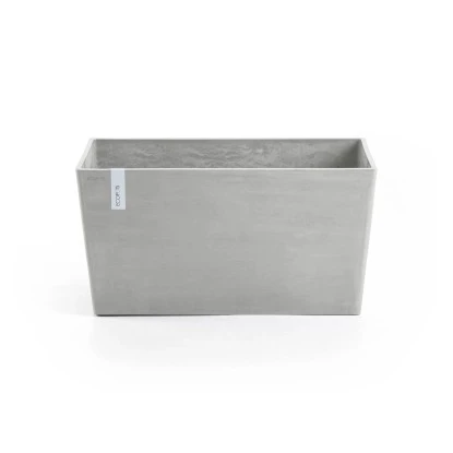 Ecopots Pflanztopf Paris Weißgrau 60 Cm 26 Cm X 40 Cm