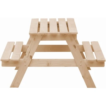 Timbela Kindersitzgarnitur Holz M010-1 Mit Staufach – Bild 2
