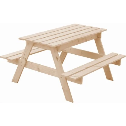 Timbela Kindersitzgarnitur Holz M010-1 Mit Staufach – Bild 3
