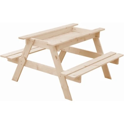 Timbela Kindersitzgarnitur Holz M010-1 Mit Staufach – Bild 5
