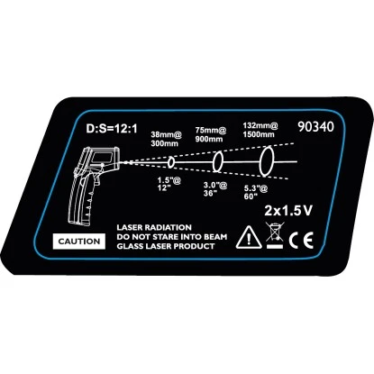 Cozze Infrarot-Thermometer Mit Pistolengriff Inkl. Tasche – Bild 8