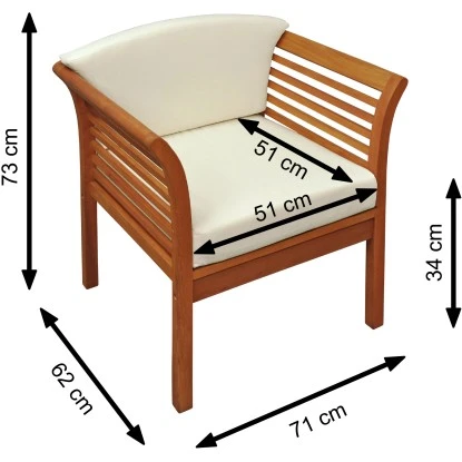 Indoba® Gartenstuhl Samoa 2er-Set FSC® – Bild 10