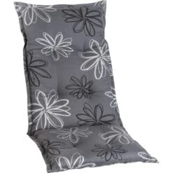 Hochlehner-Auflage Norderney Grau Mit Blume