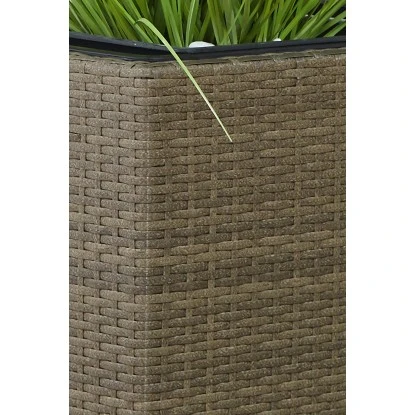 Gartenfreude Pflanzkübel Polyrattan 102 Cm X 36 Cm Cappuccino – Bild 3