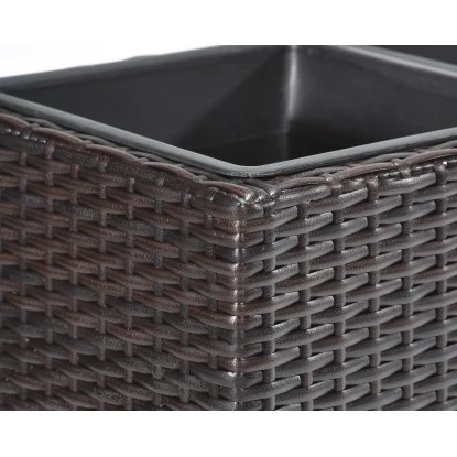 Gartenfreude Pflanzkübel Polyrattan 76 Cm X 26 Cm Bicolour Braun – Bild 2