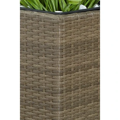 Gartenfreude Pflanzkübel Polyrattan 76 Cm X 26 Cm Cappuccino – Bild 3