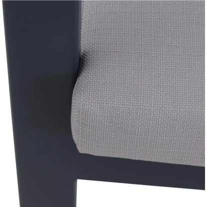 Gardamo 2er Bank Peros Inkl. Kissen Anthrazit – Bild 12