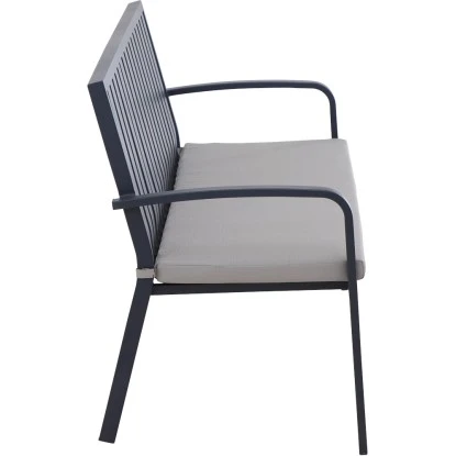 Gardamo 2er Bank Peros Inkl. Kissen Anthrazit – Bild 6