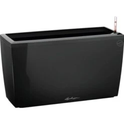 Lechuza Pflanzgefäß Cararo Premium 75 Cm X 30 Cm Schwarz Hochglanz