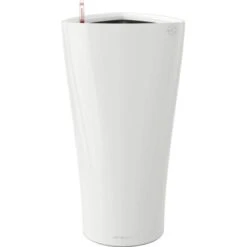 Lechuza Pflanzsäule Delta Premium 40 Cm X 40 Cm X 75 Cm Weiß Hochglanz