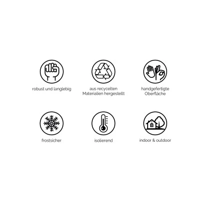 Ecopots Pflanztopf Rotterdam High 32,5 Cm X 32,5 CmGrau – Bild 5