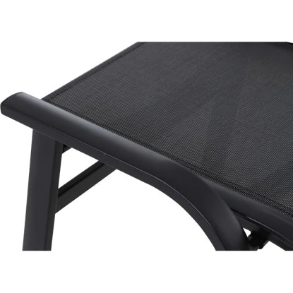 Siena Garden Solana Hocker Matt Anthrazit-Silber-Schwarz Gestell Aluminium – Bild 6