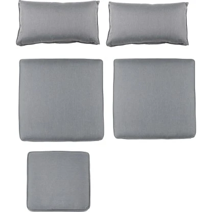 (Ersatz-)Kissenhüllen-Set Für Hopevale Sofa-Lounge-Set Grau 5-teilig – Bild 2
