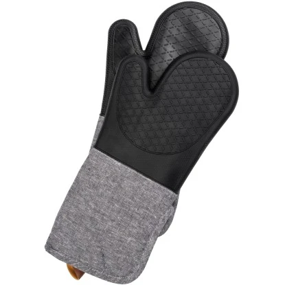 Wenko Topfhandschuhe Ada 2er-Set Silikon-Handflächen Schwarz – Bild 2