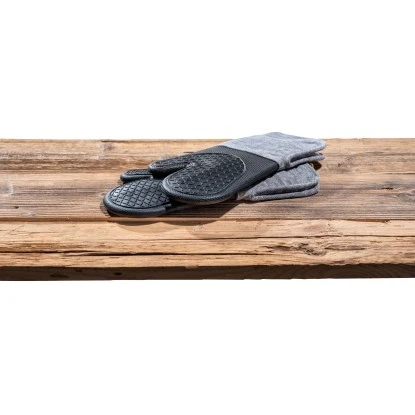 Wenko Topfhandschuhe Ada 2er-Set Silikon-Handflächen Schwarz – Bild 8