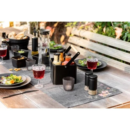 Wenko Utensilienkorb Baco Black Outdoor Kitchen Schwarz â Bild 6
