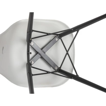 Acamp Set 2x Schalenstuhl New York 61 Cm X 61 Cm X 80 Cm Anthrazit-Weiß – Bild 2