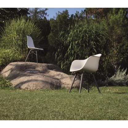 Acamp Set 2x Schalenstuhl New York 61 Cm X 61 Cm X 80 Cm Anthrazit-Weiß – Bild 5