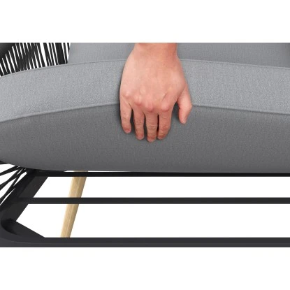 Eck-Lounge-Set Edna 3-teilig Seil-Bespannung Anthrazit – Bild 9