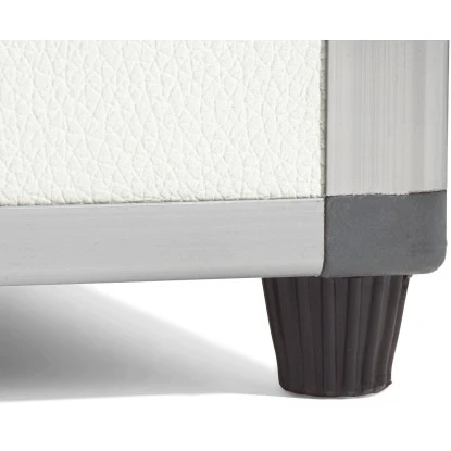 Amare Blumentopf Pur Fiberglas Design 28 Cm X 28 Cm X 51 Cm Weiß – Bild 4