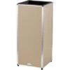 Amare Blumentopf Pur Fiberglas Design 33 Cm X 33 Cm X 76 Cm Beige