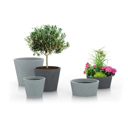 Scheurich Pflanzschale C-Cone Ø 39 Cm Stony Black – Bild 2