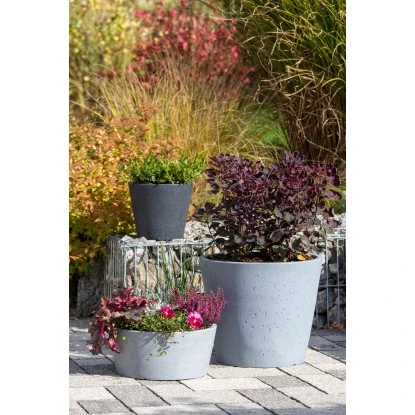 Scheurich Pflanzschale C-Cone Ø 39 Cm Stony Black – Bild 4