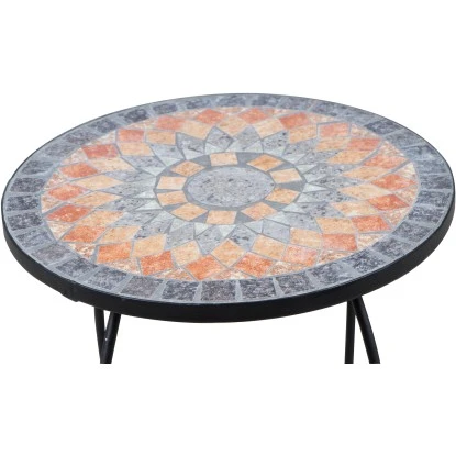 Siena Garden Blumenständer Prato Eisen 41 Cm X 41 Cm X 59 Cm Schwarz Mosaik – Bild 8