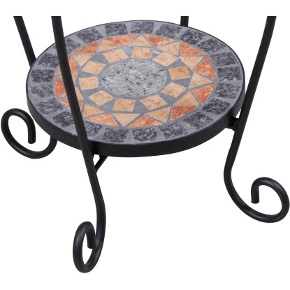 Siena Garden Blumenständer Prato Eisen 41 Cm X 41 Cm X 59 Cm Schwarz Mosaik – Bild 9