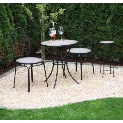 Siena Garden Blumenständer Prato Eisen 41 Cm X 41 Cm X 59 Cm Schwarz Mosaik – Bild 11