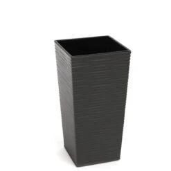 Orbis Pflanzgefäß Finezja Eco Dluto 360 X 190 X 190 Mm Grau Strukturiert