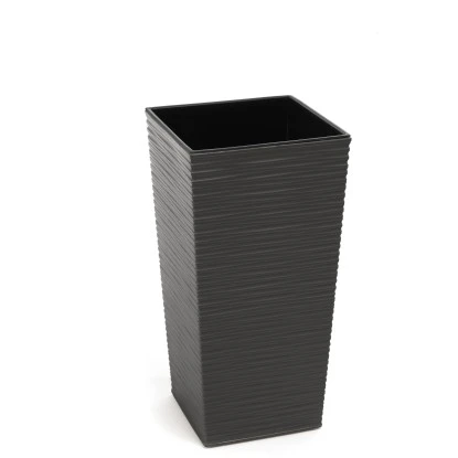 Orbis Pflanzgefäß Finezja Eco Dluto 360 X 190 X 190 Mm Grau Strukturiert