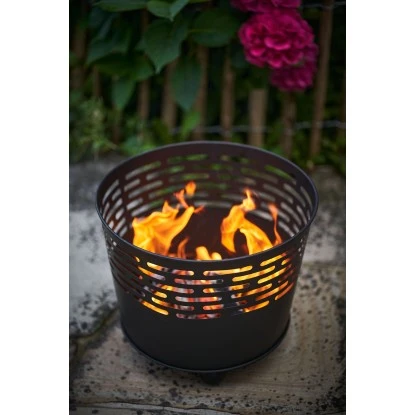Gartenfreude Design Feuerstelle Ø 39 Cm Schwarz – Bild 2