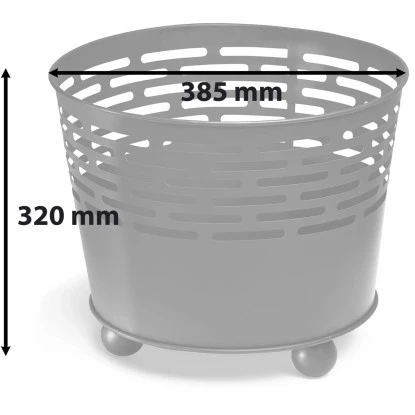 Gartenfreude Design Feuerstelle Ø 39 Cm Schwarz – Bild 7