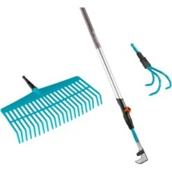 Gardena Combisystem-Komplettangebot Mit Rechenbesen, Grubber, Fugenkratzer Und S