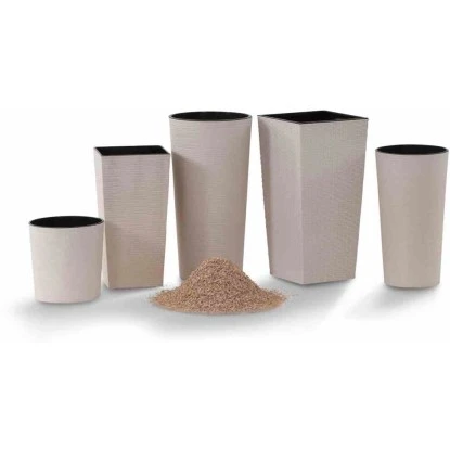 Siena Garden Pflanzgefäß Eco Locon Weiß Ø 25x46,5 Cm – Bild 3