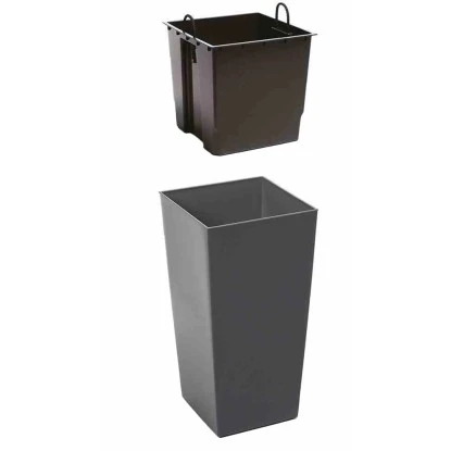 Siena Garden Pflanzgefäß Modern Lyon Anthrazit 35x35x68,0 Cm – Bild 3