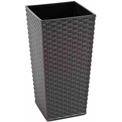 Siena Garden Pflanzgefäß Modern Paris Graphit 40x40x75,3 Cm