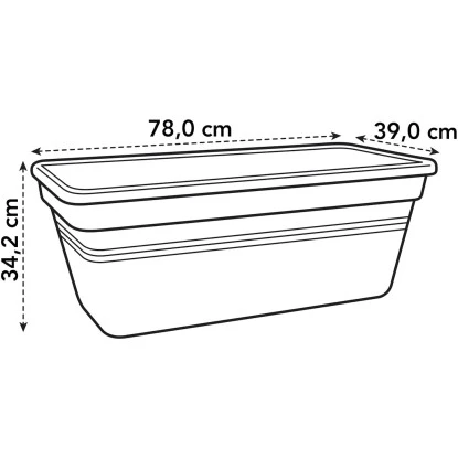 Elho Übertopf Green Basics Eckig 34,5 Cm X 77 Cm Mild Terra – Bild 4