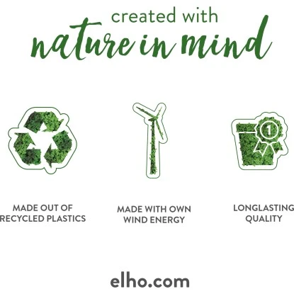 Elho Übertopf Green Basics Eckig 34,5 Cm X 77 Cm Mild Terra – Bild 5