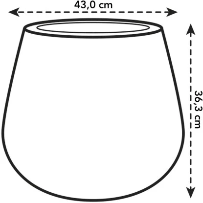 Elho Blumentopf Pure Cone Ø 43 Cm Weiß – Bild 2