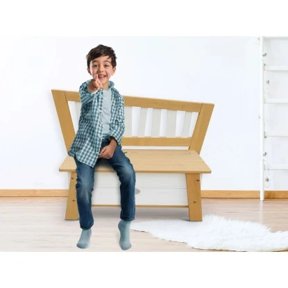 Axi Aufbewahrungsbank Corky Braun Weiß – Bild 3