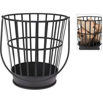 Feuerkorb Mit Tragegriff 38 Cm Schwarz