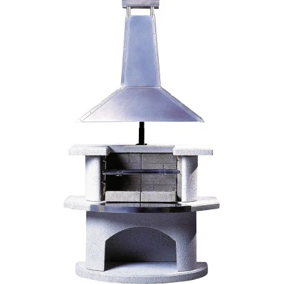 Buschbeck Grillkamin Venedig Weiß Mit Edelstahlhaube