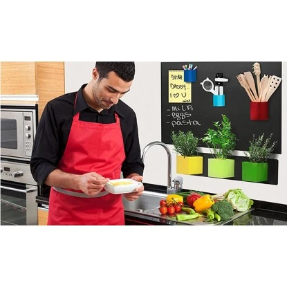 KalaMitica Kunststoffgefäß Mit Magnet Kasten 14 Cm X 7 Cm Blaugrün – Bild 2