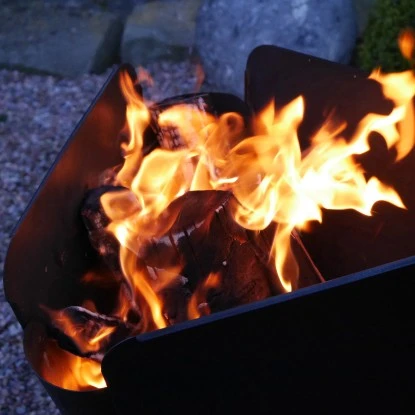 VASNER Merive M2 Feuerkorb Mittelhoch Abgerundet Schwarz – Bild 8