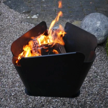 VASNER Merive M2 Feuerkorb Mittelhoch Abgerundet Schwarz – Bild 9